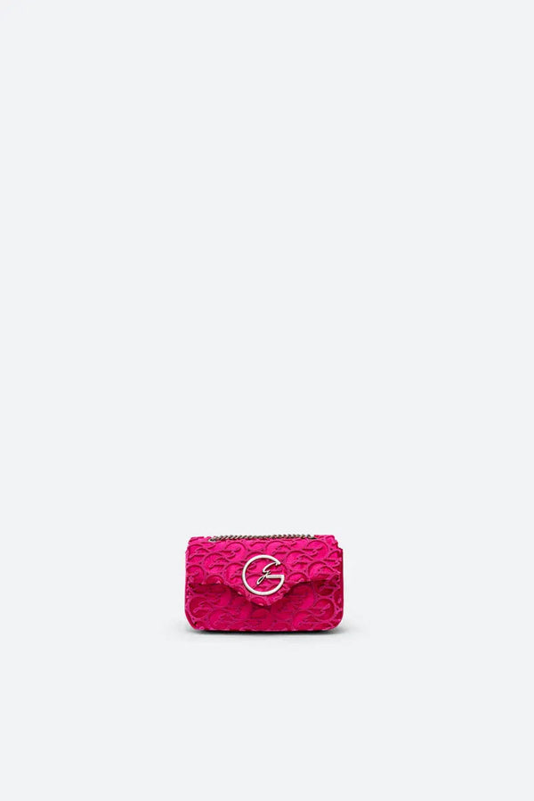 Flap Bag Lively Fuchsia Satin