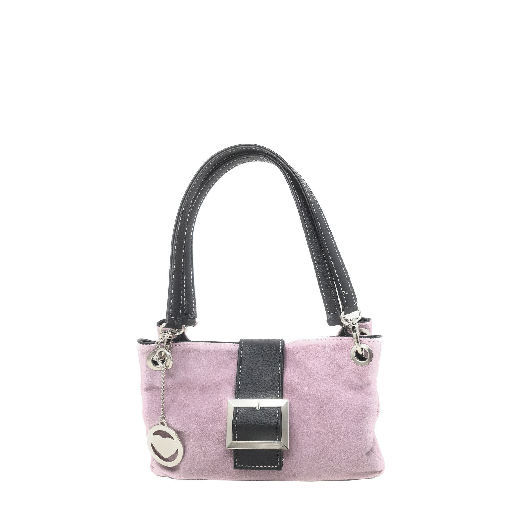 Women's Hand Clutch in 100% Suede Leather - 27x18x12 cm - 10027 