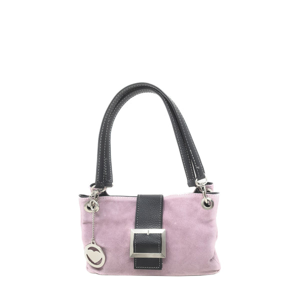 Women's Hand Clutch in 100% Suede Leather - 27x18x12 cm - 10027 