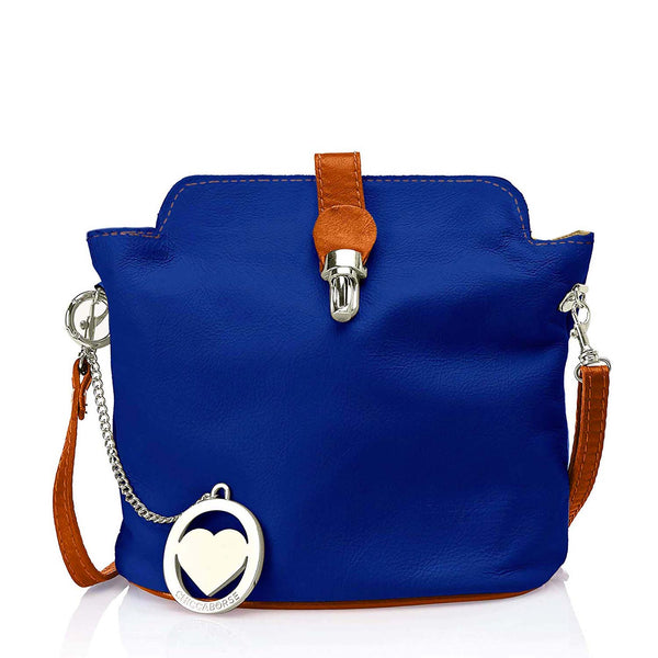 Borsa a Spalla da Donna in Vera Pelle. Made in Italy. 21x20x10 Cm - 3322.