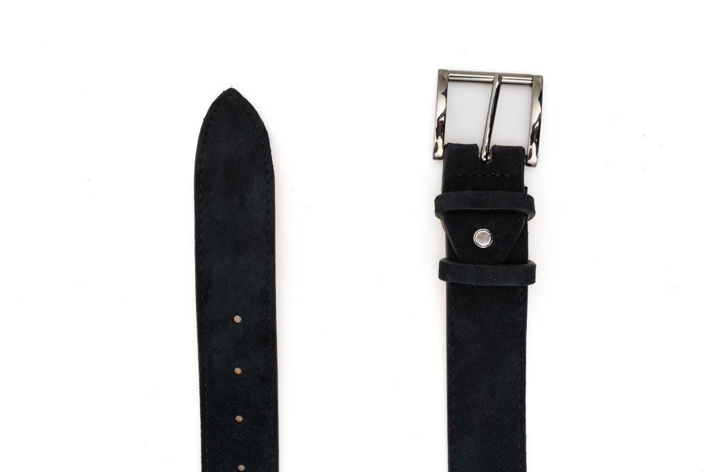 Black suede belt