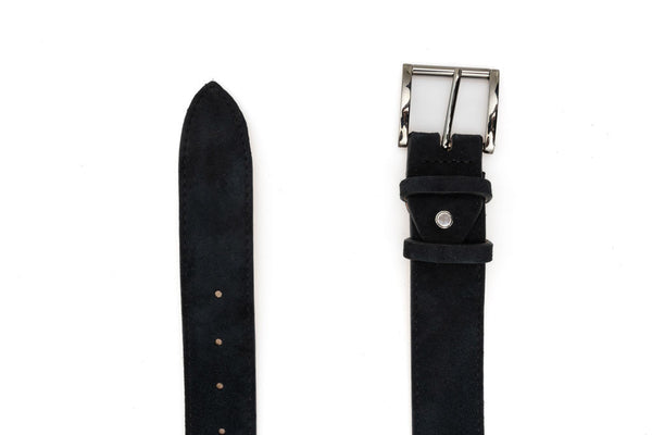 Black suede belt