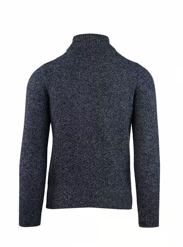 MOULINE' CHECKERBOARD TURTLENECK