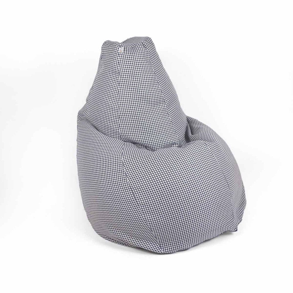 SESSANTOTTO 68 Pied de Poule, Pouf Poltrona Sacco L Sfoderabile