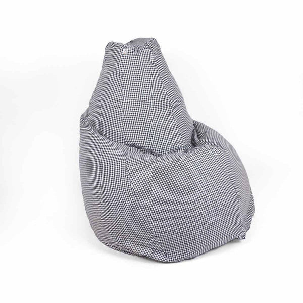 SESSANTOTTO 68 Pied de Poule, Pouf Poltrona Sacco L Sfoderabile