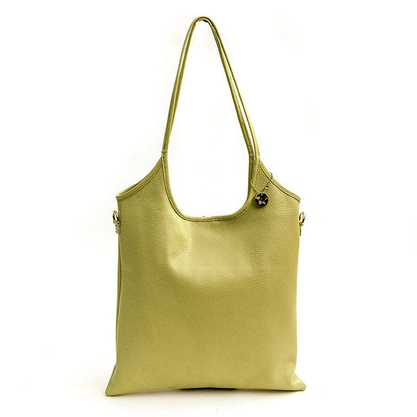TAMARA - Shopping in pelle lime