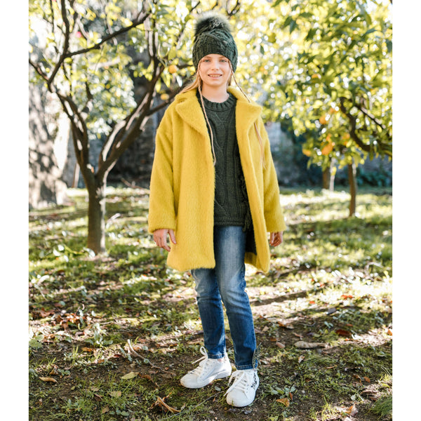 LIME GREEN LAMBSKIN COAT