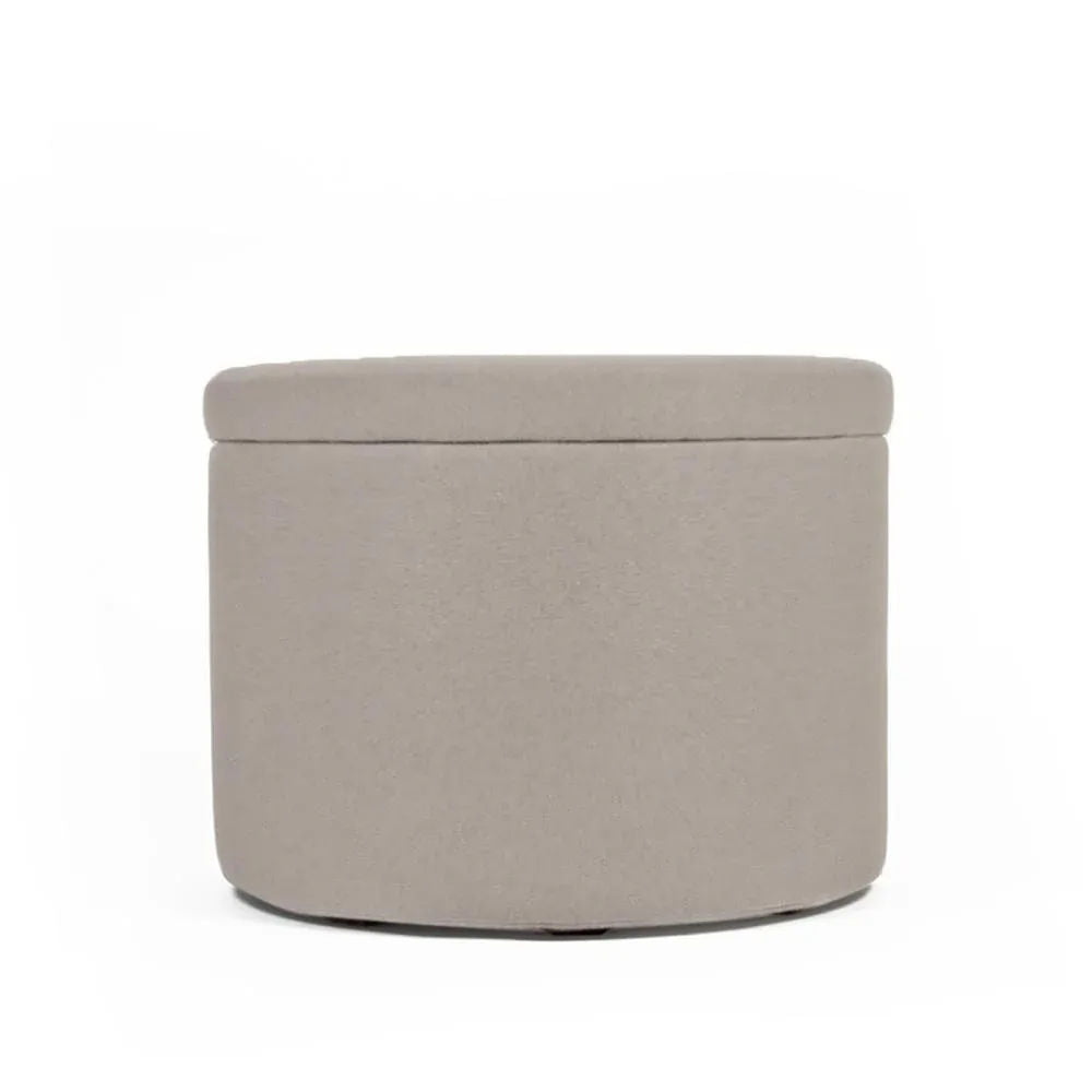 PANDORA 50 ROUND TEX, Pouf Contenitore Tessuto Rotondo 50 h42
