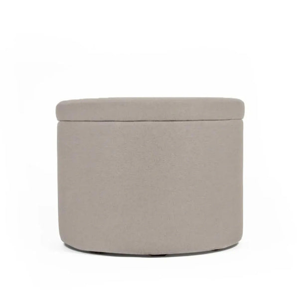 PANDORA 50 ROUND TEX, Pouf Contenitore Tessuto Rotondo 50 h42
