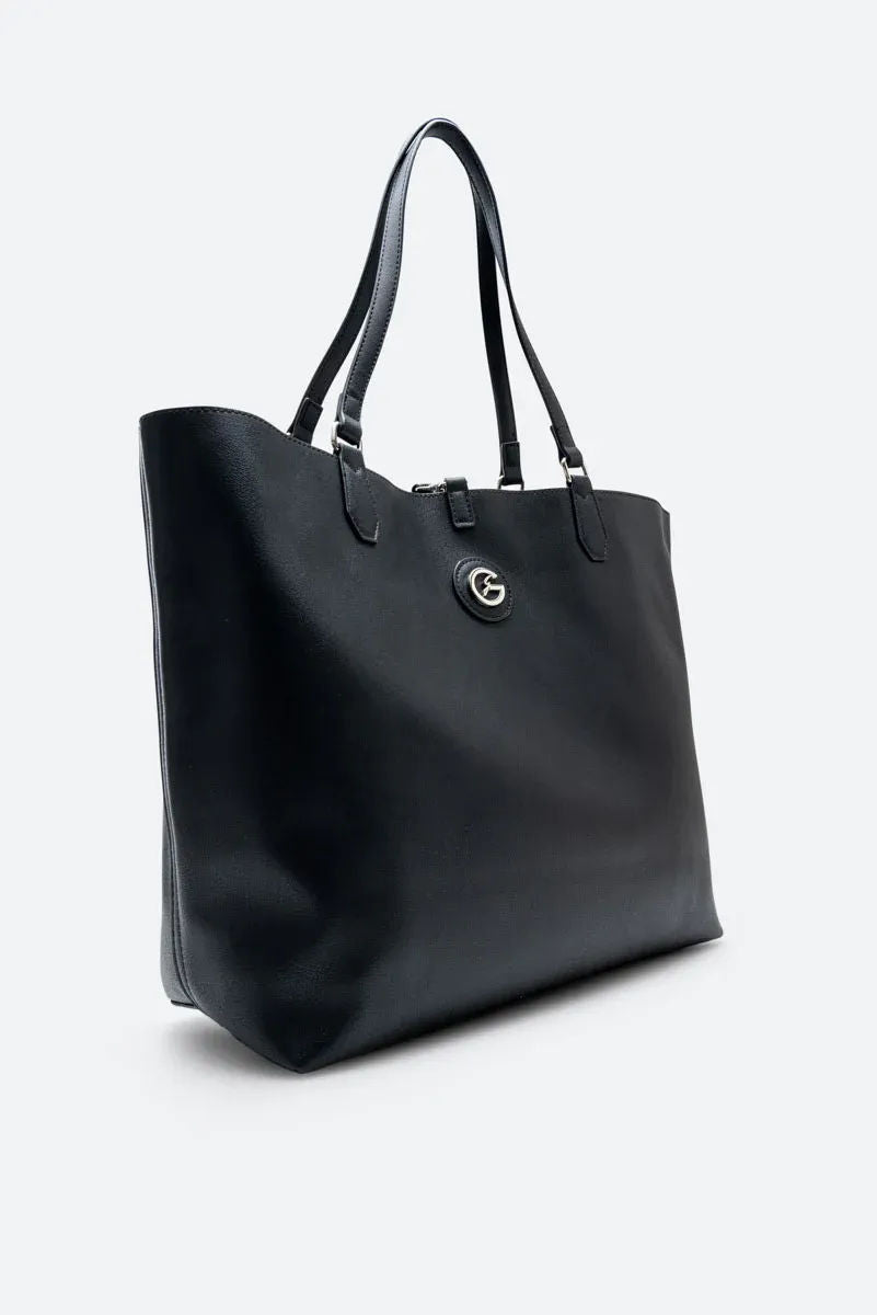 Teodosia Reversible Black shopping bag