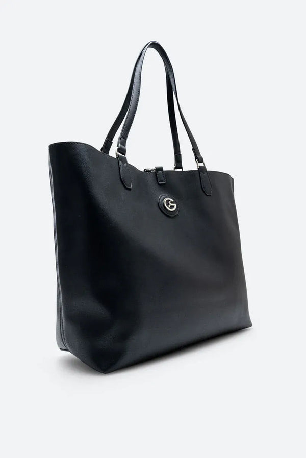 Teodosia Reversible Black shopping bag