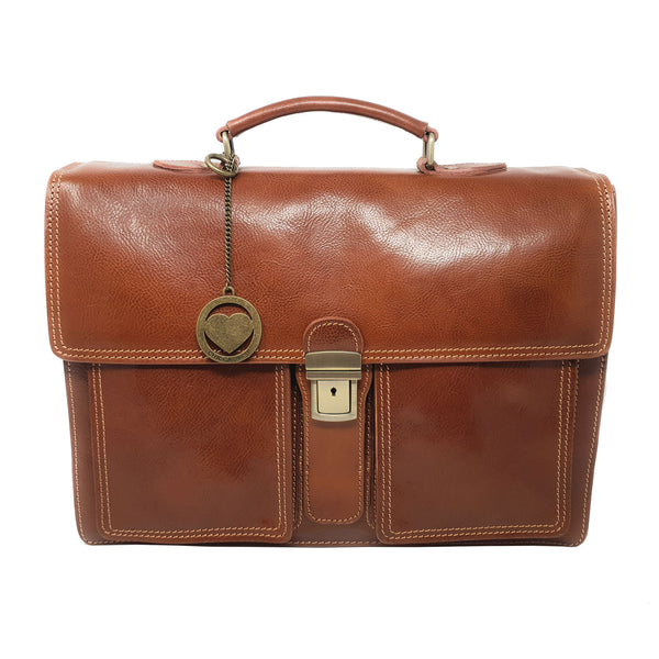 Large Briefcase Work Bag Men's Document Holder Leather Briefcase - 43x30x11 Cm - G1010 
