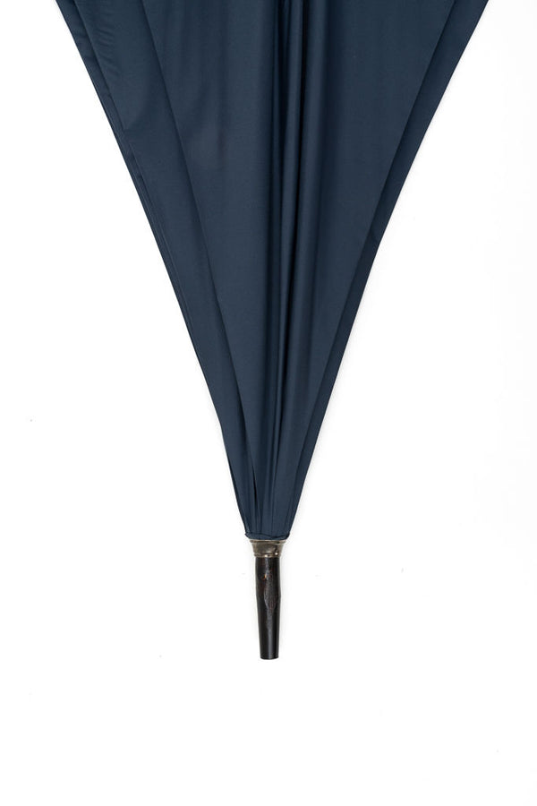 Mario Talarico umbrella solid blue in chestnut wood