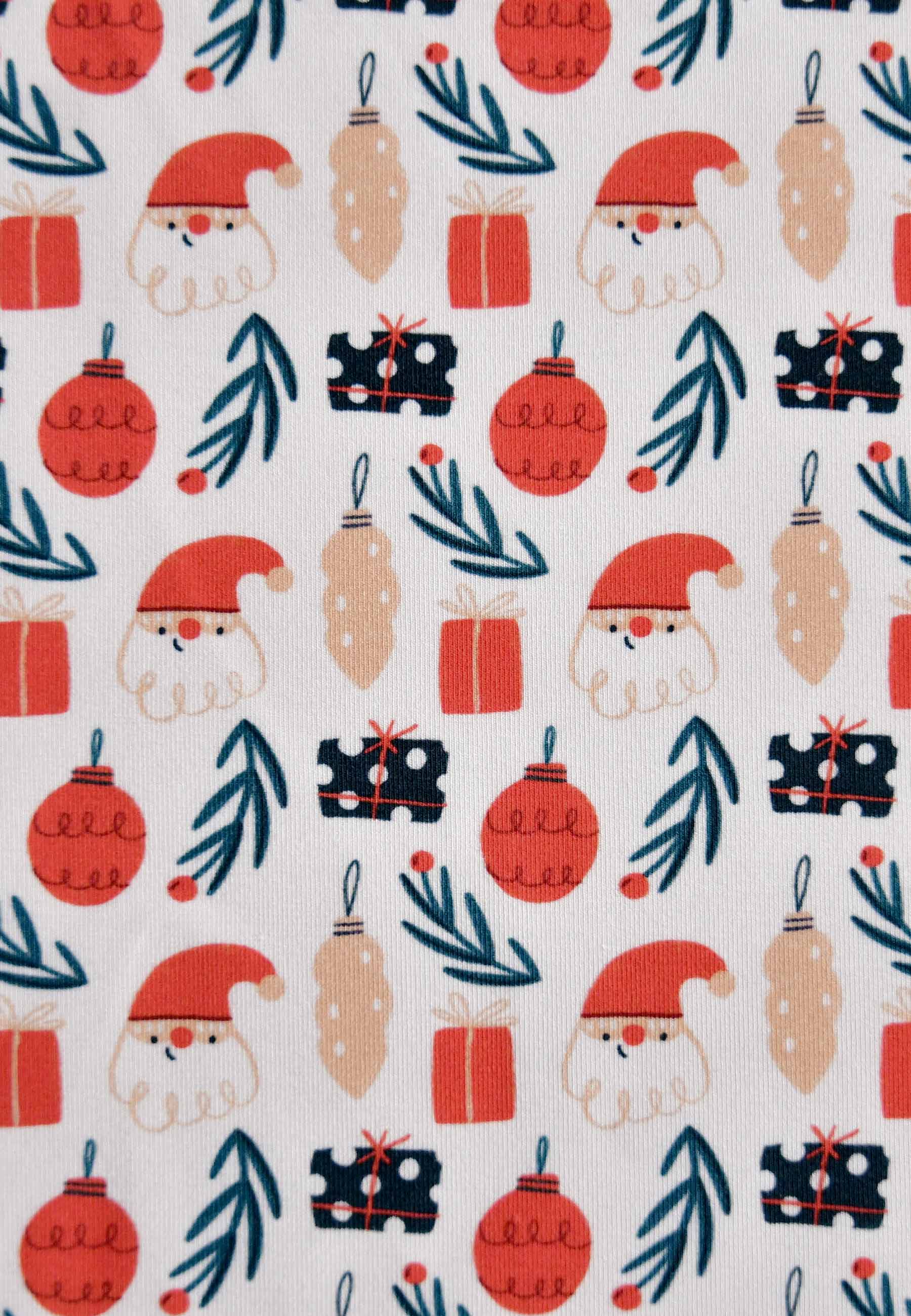 Tutina con zip in bambù - Magia del Natale - Palloncino blu