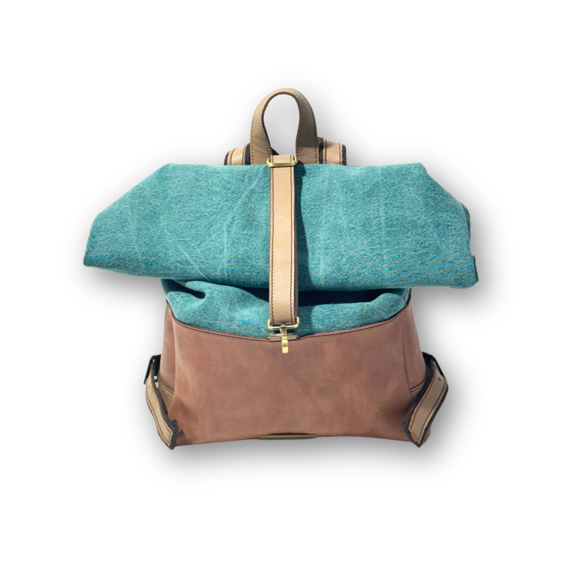 MastroDomenico Leather and Fabric Backpack - Picasso