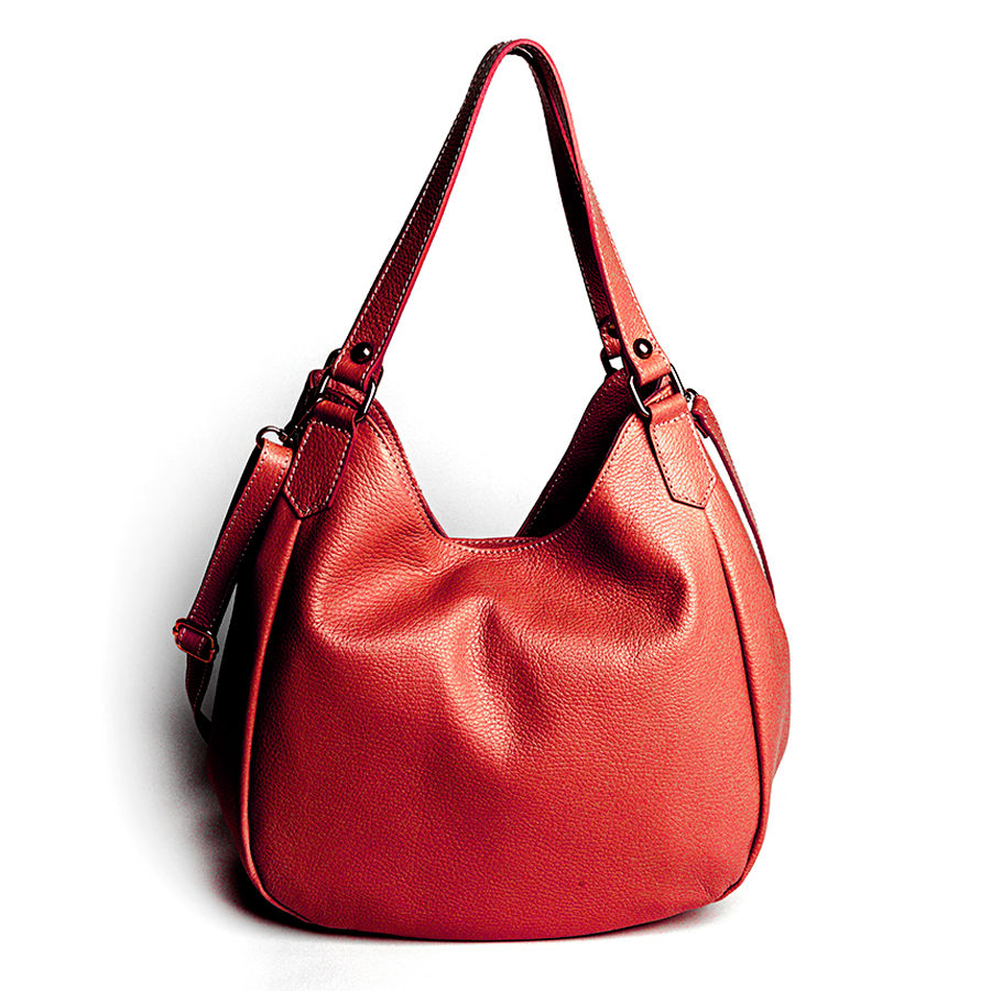 SUZY - Maxi sacca in pelle dollaro rubino