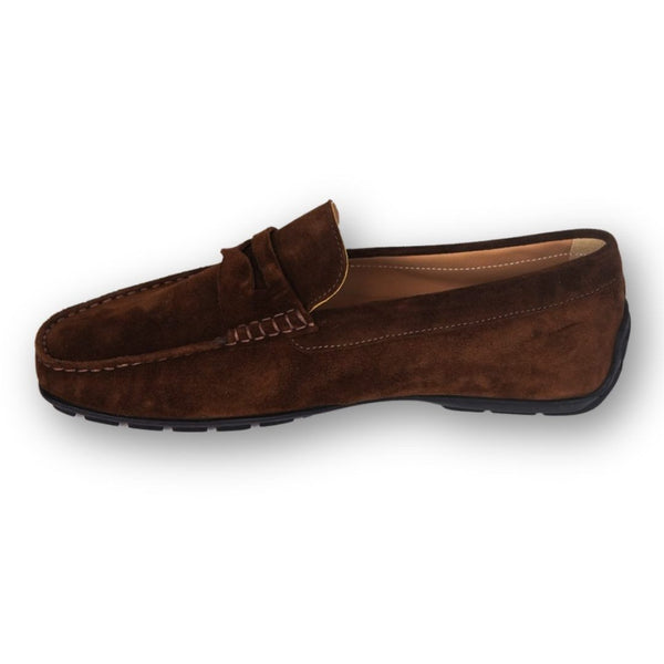 MastroDomenico Men's Handmade Moccasins - Dravite Brown