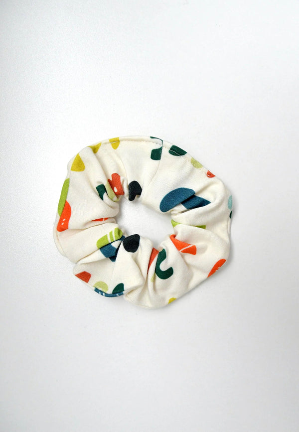 Chouchou (scrunchie) in bambù - ABC - Palloncino blu