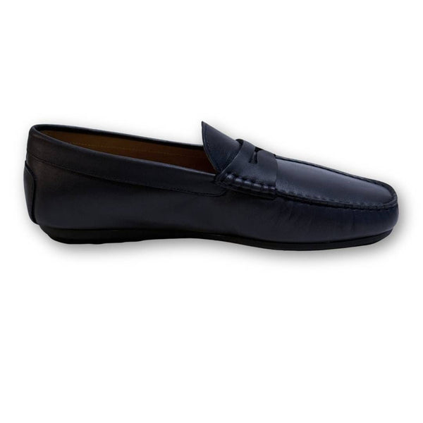 MastroDomenico Men's Handmade Moccasins - Moissanite Notte 