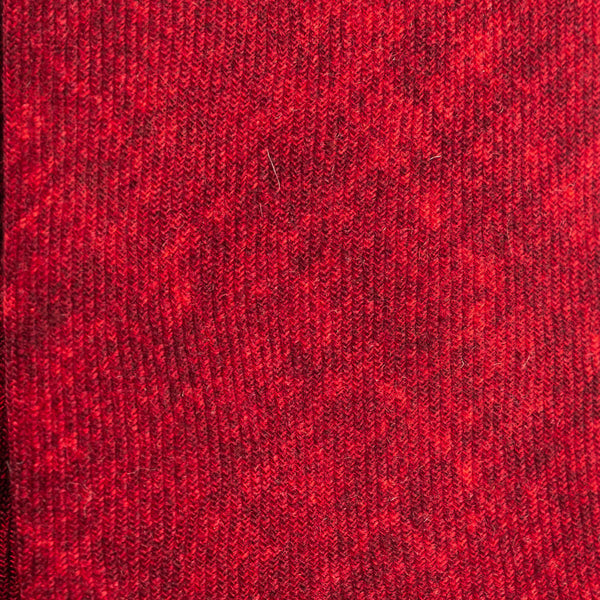 Pure red wool tie