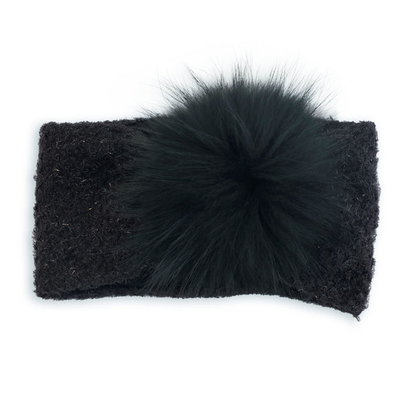 BLACK LUREX KNITTED BAND