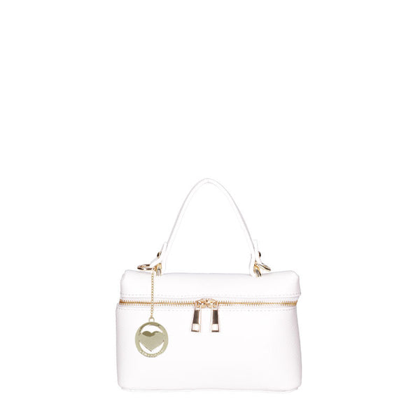 Women's Small Leather Clutch Bag with Double Zip Closure - 07160. 