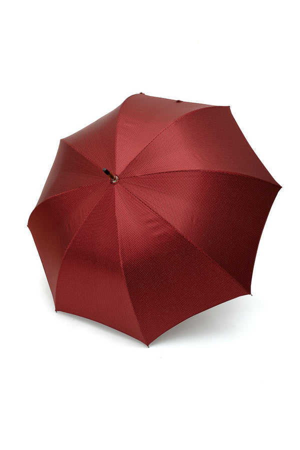 Mario Talarico red polka dot hickory wood umbrella