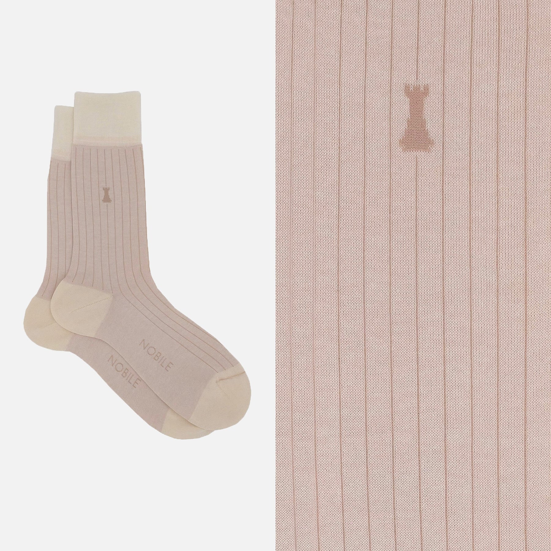 Julius Caesar - Short sock with very fine ribs 