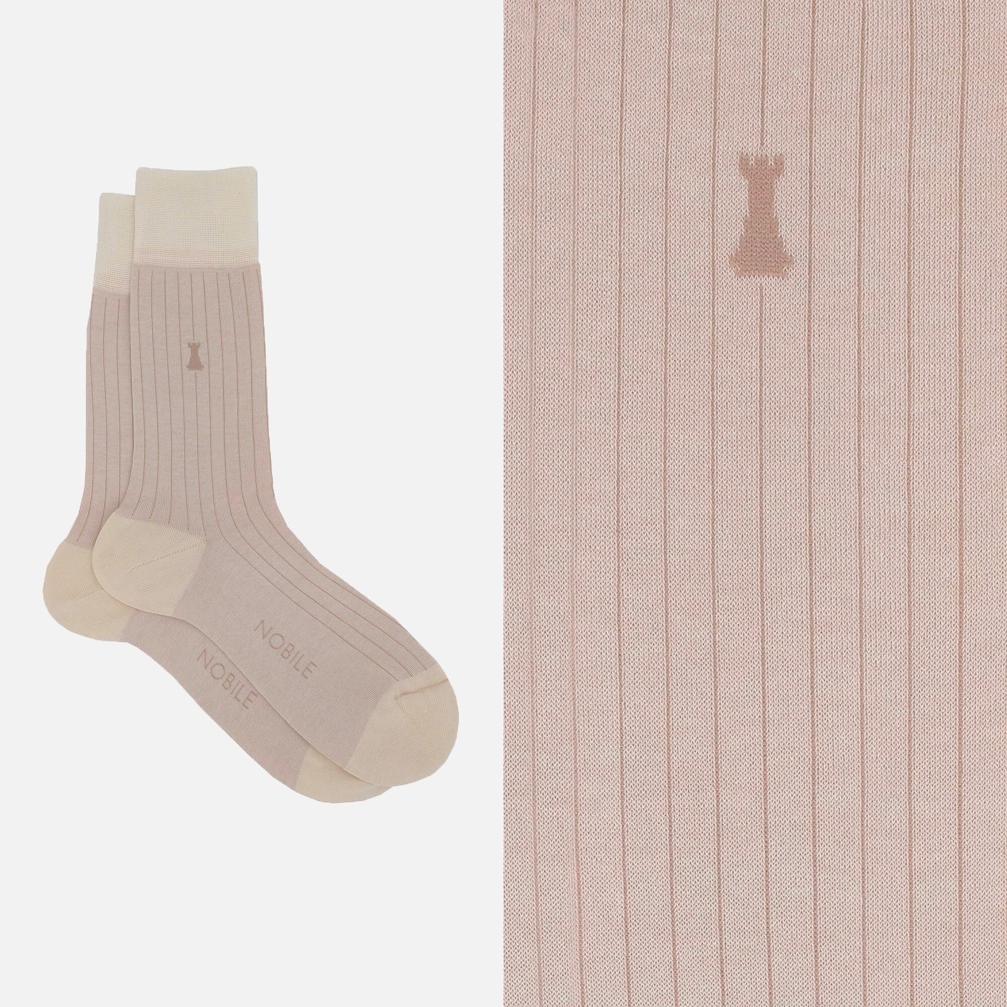 Julius Caesar - Short sock with very fine ribs 