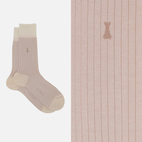 Julius Caesar - Short sock with very fine ribs 