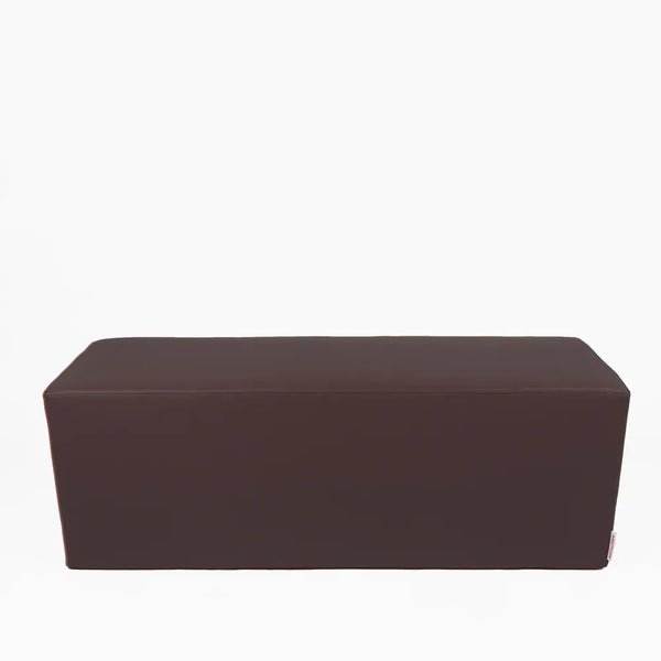 HORIZON 84, Pouf Bench Footrest in Removable Eco-Leather 84x42 h 42