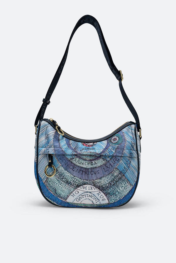 Hobo Crossbody Maya Planetarium Aquamarine small