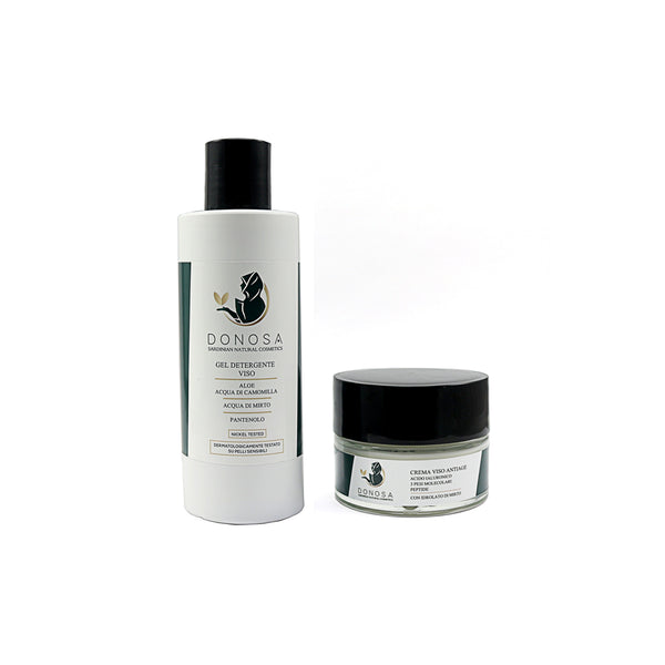 KIT  GEL DETERGENTE + CREMA VISO ANTIETÀ + OMAGGIO