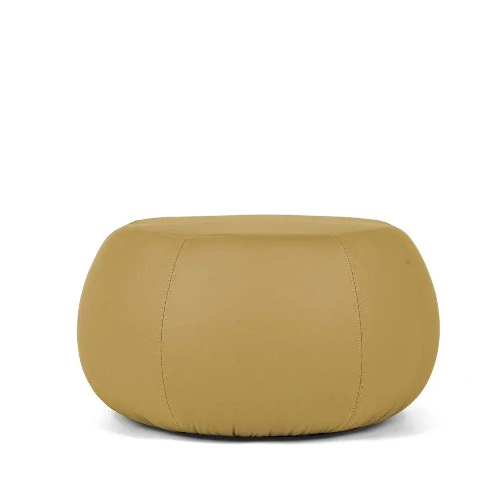COCOON ECO M,  Pouf Design Rotondo in Ecopelle 64x45