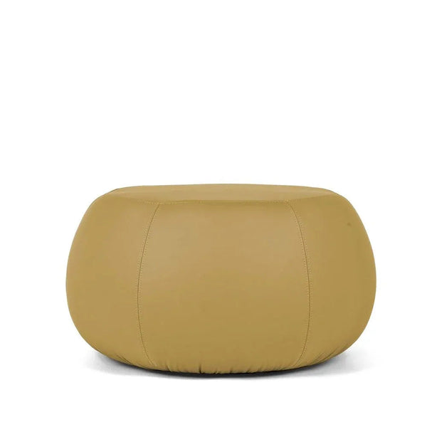 COCOON ECO M,  Pouf Design Rotondo in Ecopelle 64x45