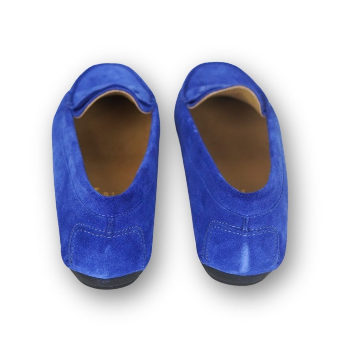 MastroDomenico Women's Handmade Moccasins - Agata Blu