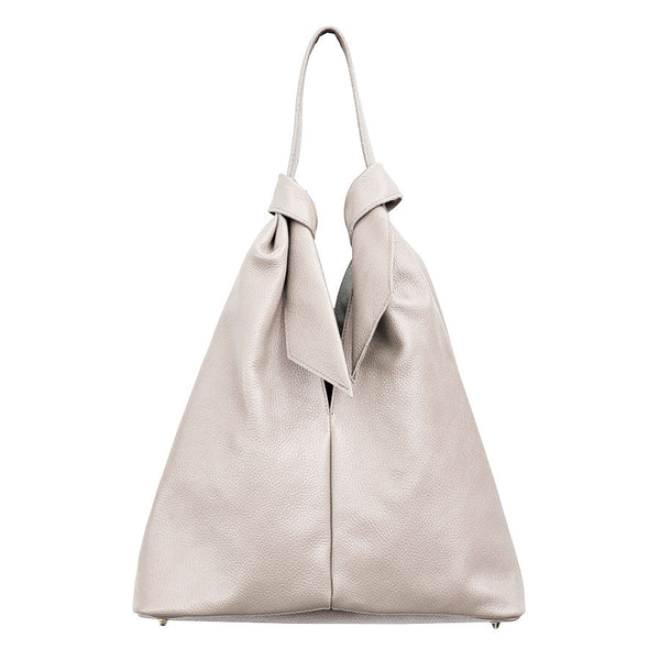 FIOCCO - Sacca in pelle latte