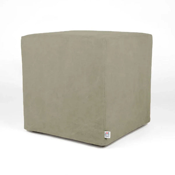 CUBE 55 | Cotton Footstool Pouf with Feet