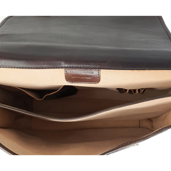 Borsa da lavoro Ventiquattrore Portadocumenti da Uomo Tracolla in pelle - 40x28x10 Cm - G225