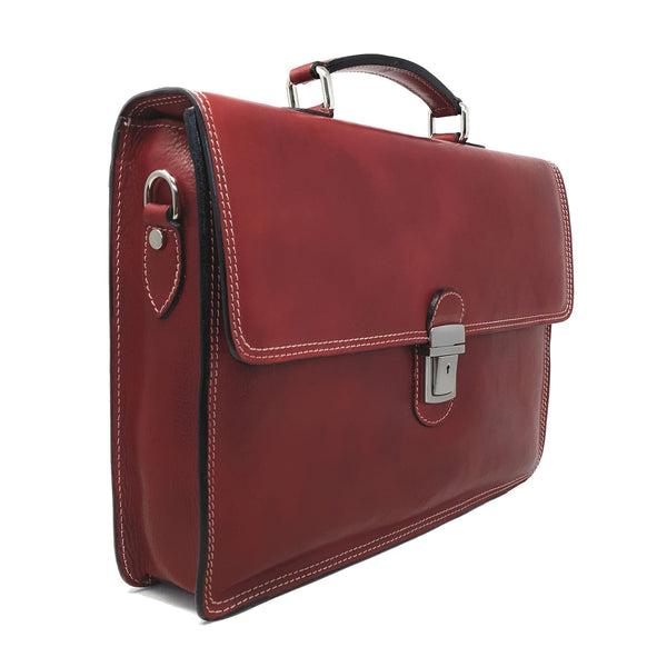 24 Hour Work Bag Men's Document Holder Leather Briefcase - 39x29x8 Cm - G904 