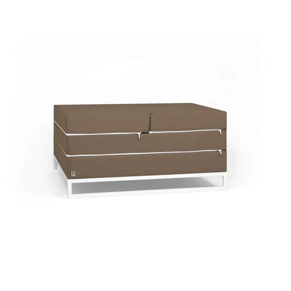 DIVERSO OUTDOOR, Outdoor Sofa Bed and Pouf 90x90 cm 
