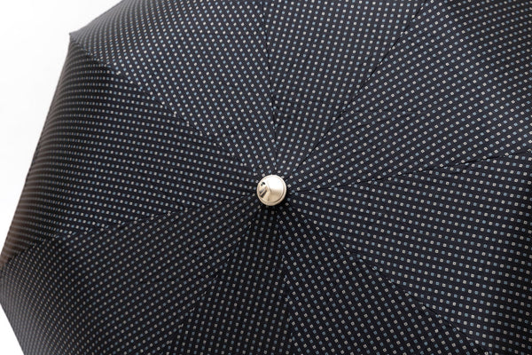 Mario Talarico folding umbrella blue checked elm handle
