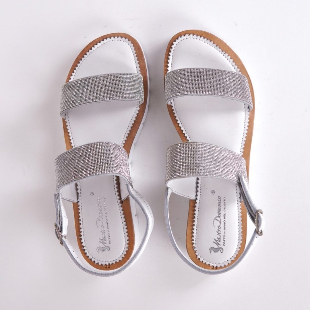 MastroDomenico Women's Handmade Sandals - Cloud