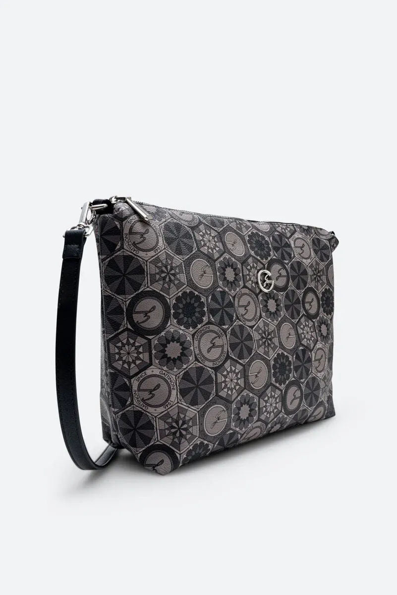 Teodosia Reversible Black shopping bag