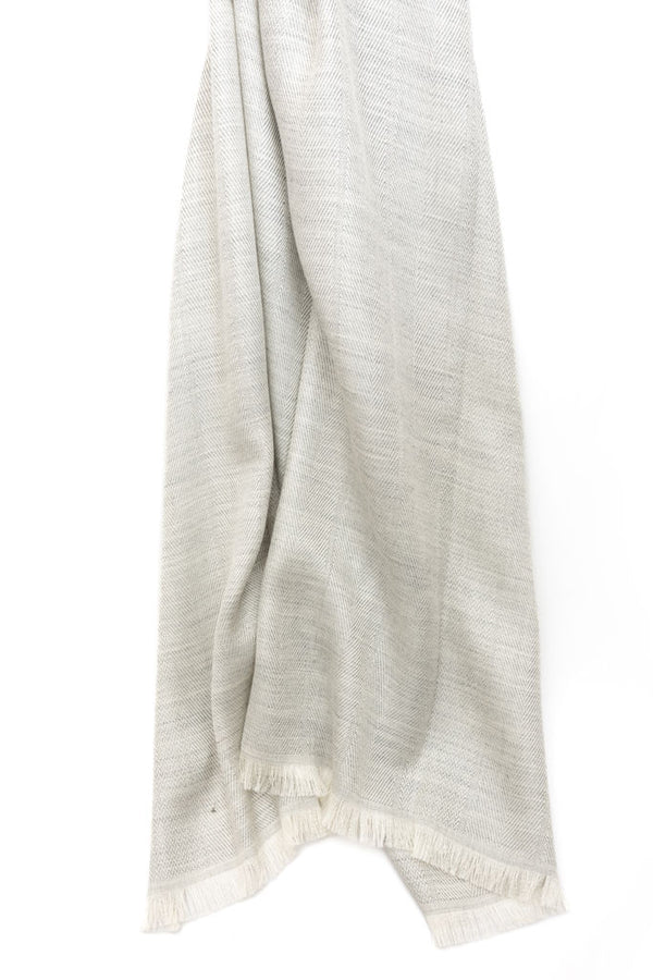 Sciarpa grigia cashmere misto seta