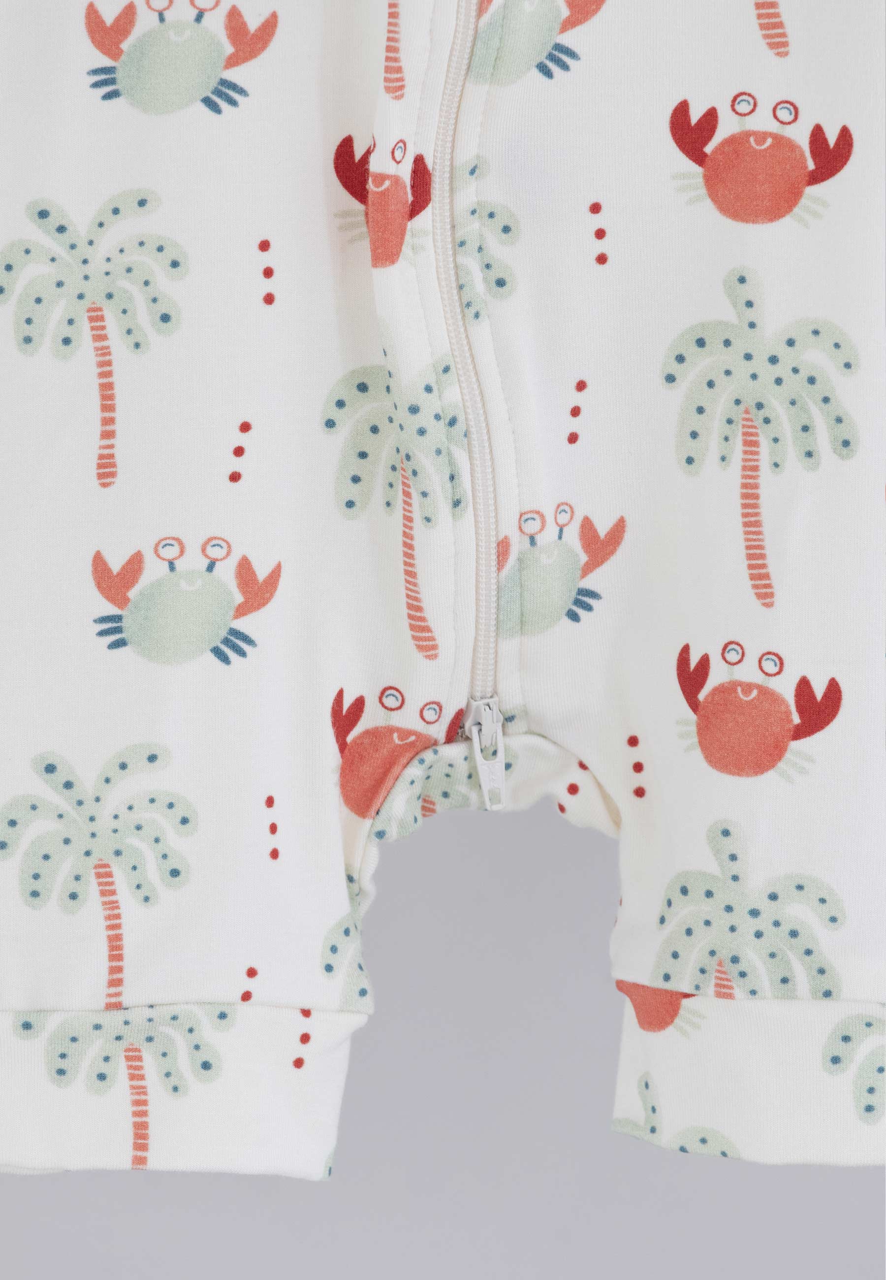 Tutina con zip in bambù - Granchietti- Palloncino blu