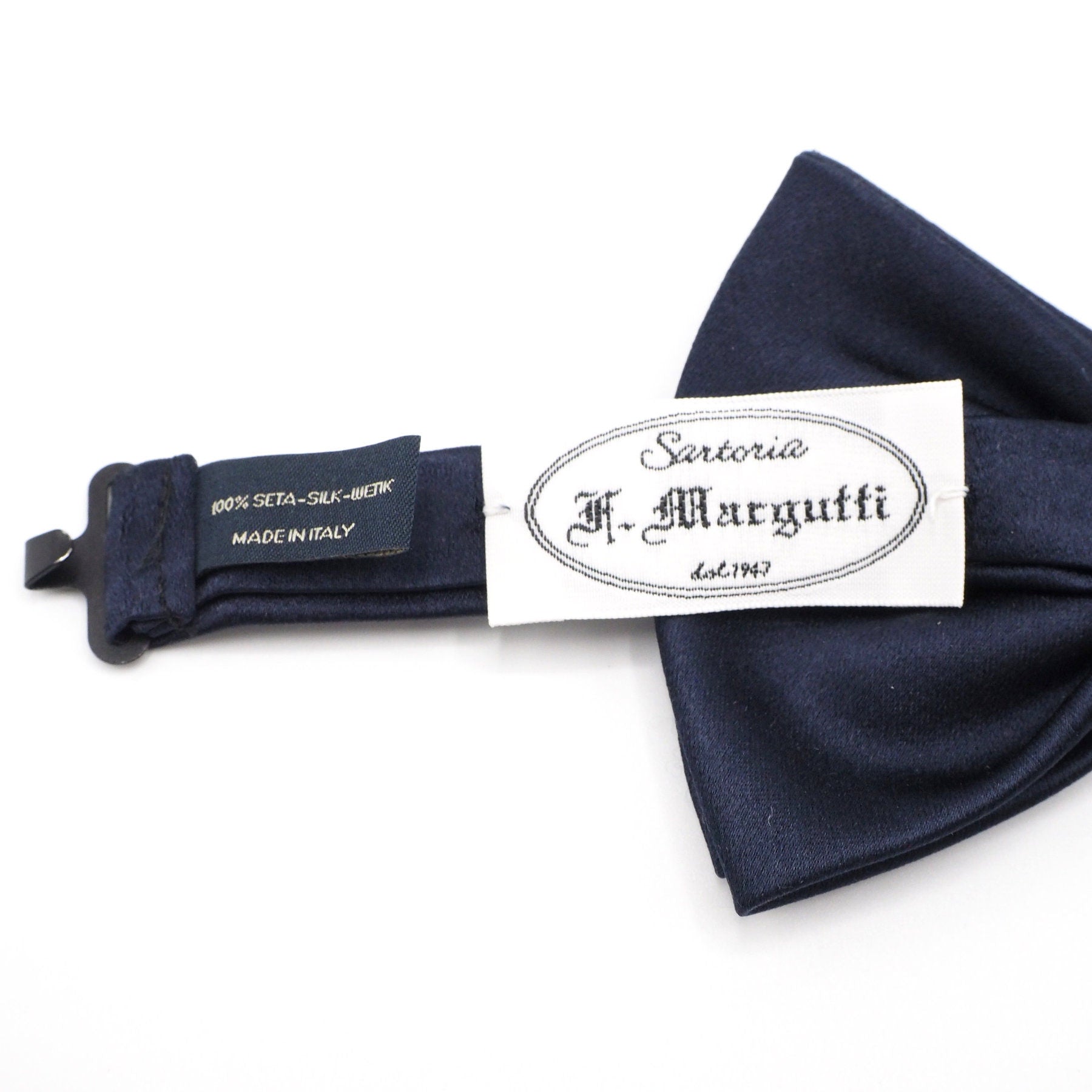Elegant blue bow tie