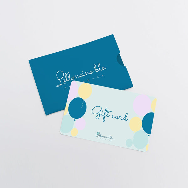 Gift Card Palloncino blu