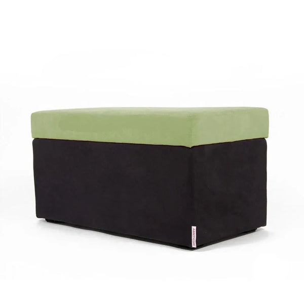 PANDORA 84 MF, Rectangular Microfiber Container Pouf 84x42 h42