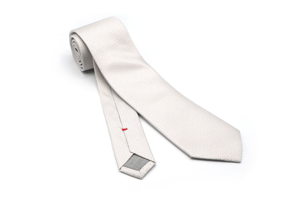 Cravatta grigio perla elegante